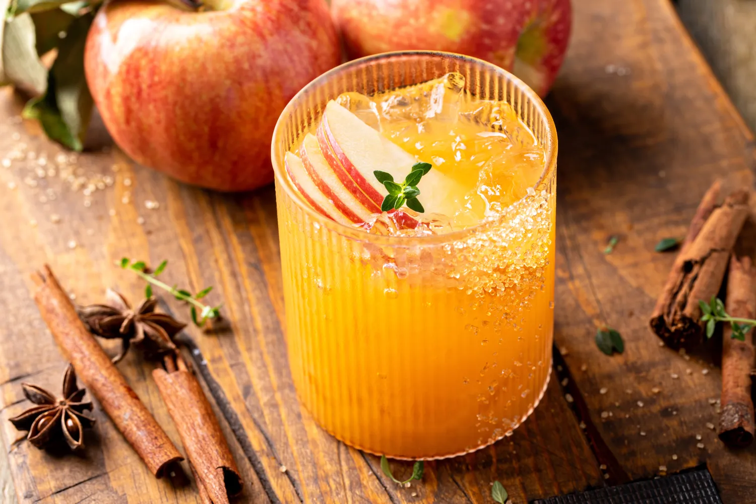 An image of an apple cider vinegar mocktail
